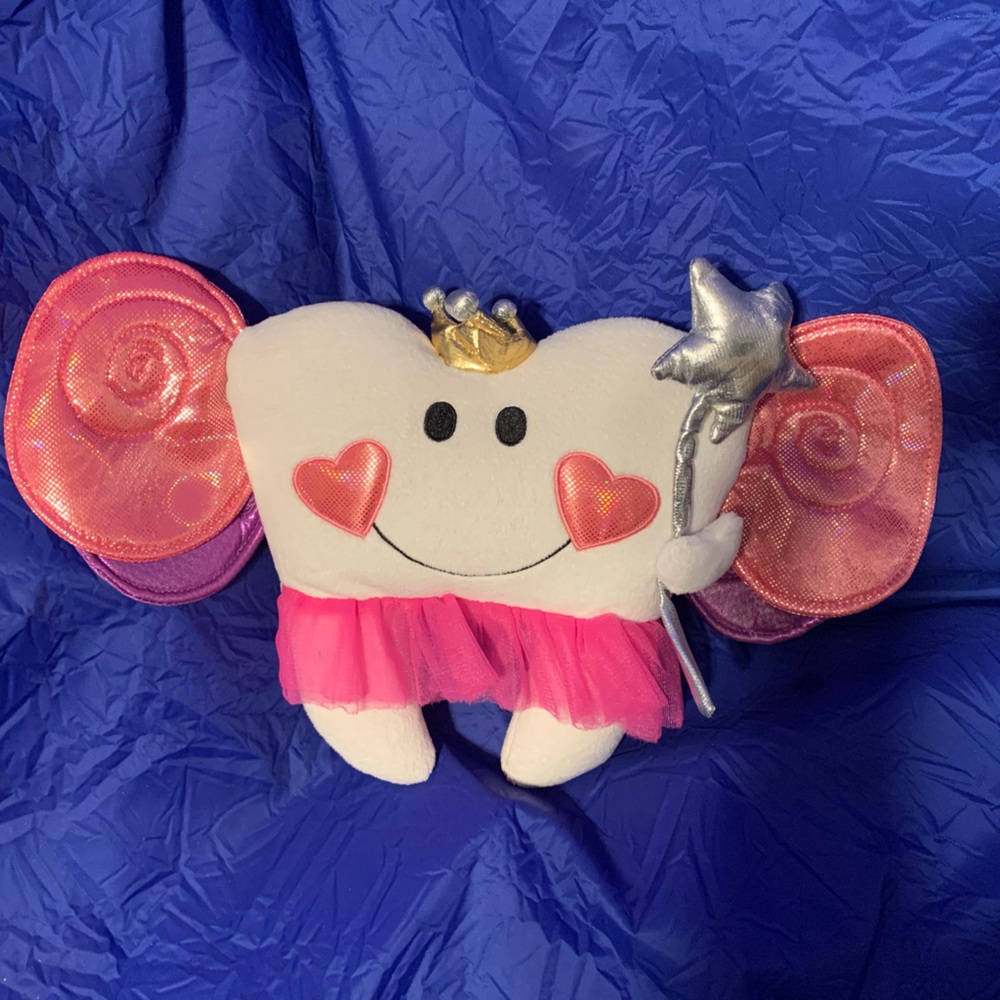 Snuggle Stuffs Tooth Fairy Crown Princess Doll Pillow VGUC